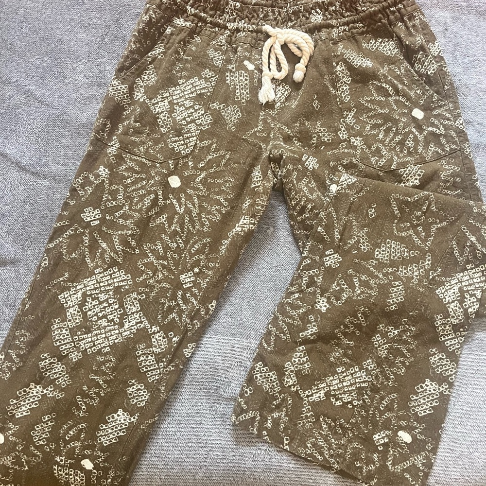 Roxy Brown and Cream Patterned Pants